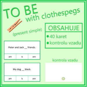     TO BE with clothespegs (present simple)