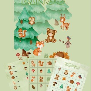 Bingo lesní zvířata 