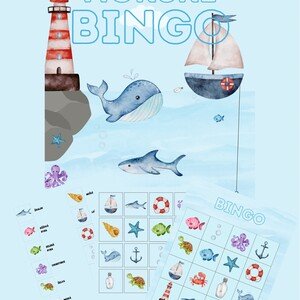 Bingo mořská zvířata 