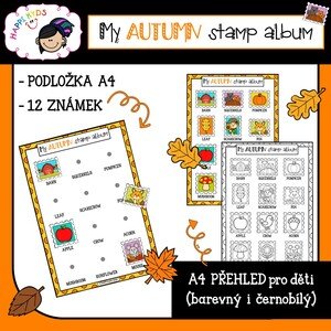 My AUTUMN stamp album - skládačka a obrázkový přehled