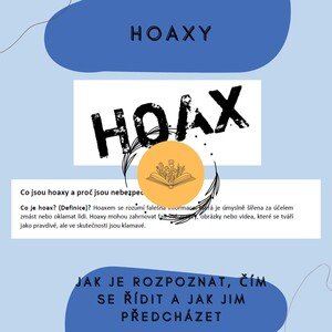 Hoaxy - jak je rozpoznat, čím se řídit a jak jim předcházet