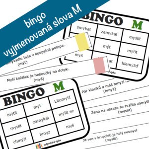 bingo - vyjmenovaná slova po M