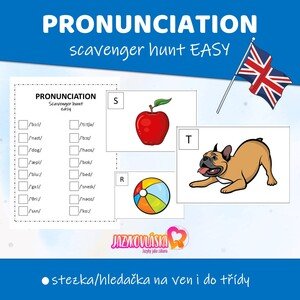 Pronunciation scavenger hunt easy