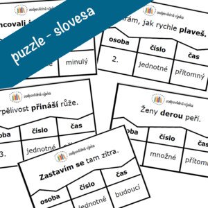 puzzle - slovesa (osoba, číslo, čas)