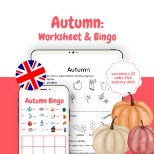Autumn: pracovní list a oblíbená hra bingo