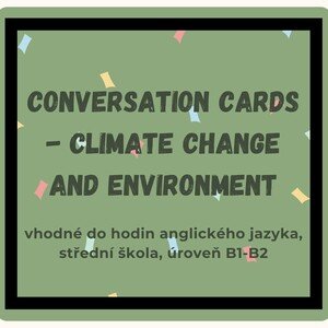 Conversation cards - climate change, environment