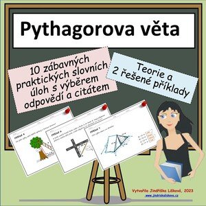 Pythagorova věta - obrázkové příklady