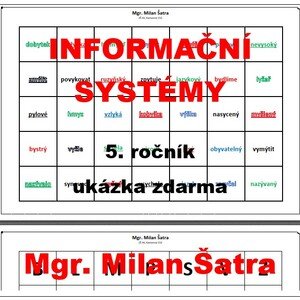 Informační systémy pro 5. ročník (ukázka PL)