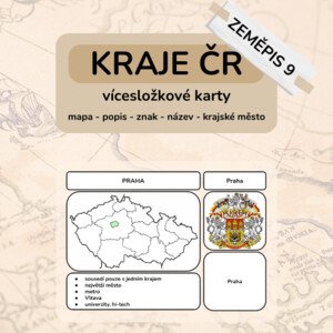 Kraje ČR - vícesložkové karty / infokarty