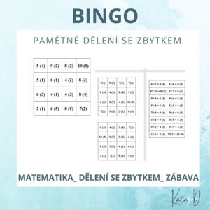 Bingo - pamětné dělení se zbytkem