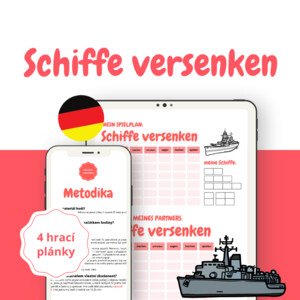 Schiffe versenken: 4 verze bitevního pole pro různé gramatické jevy