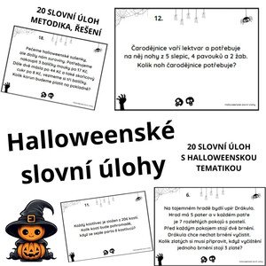 Halloweenské slovní úlohy