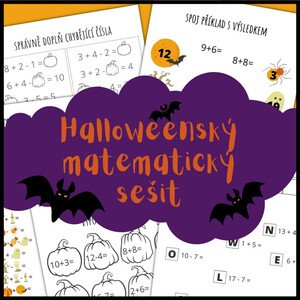 Halloweenský matematický sešit