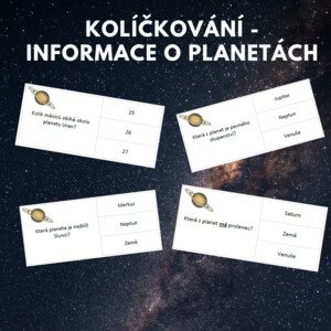 kolíčkování - informace o planetách