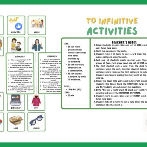 TO Infinitive activity bundle