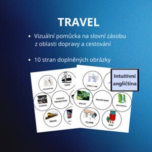 TRAVEL & TRANSPORT - vizuální pomůcka s obrázky