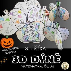 Halloween, Dušičky – 3D dýně 3. třída