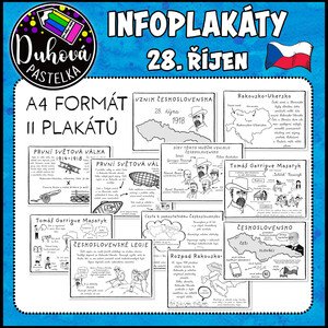 Infoplakáty - vznik Československa - 28. říjen