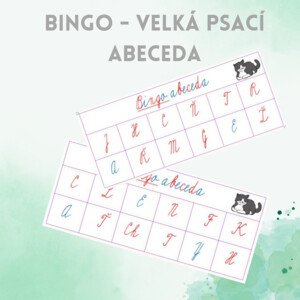 bingo - velká psací abeceda