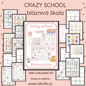 Crazy school - 3 hry na skládání "bláznivých vět"