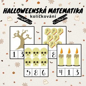Halloweenská matematika - kolíčkování