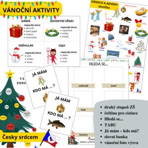 Vánoce a advent (jazykové hry, slovní zásoba)