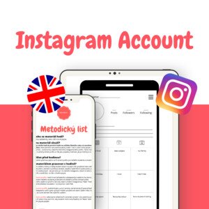 Instagram Account v angličtině