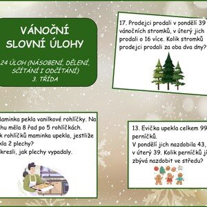 Vánoční slovní úlohy (1. - 24. 12.)