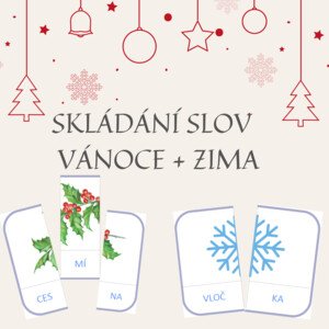 Skládání slov - Vánoce + zima