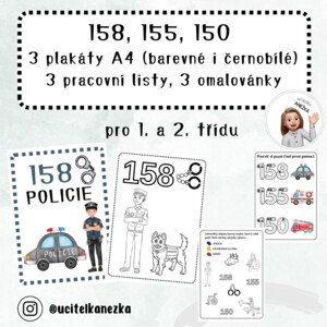 IZS - plakáty, pracovní listy, omalovánky (158, 155, 150)