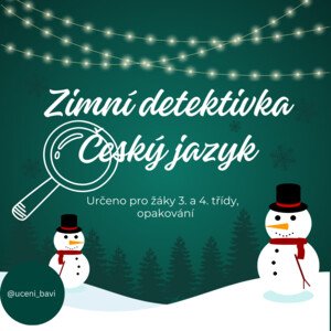 Zimní detektivka Český jazyk s překvapením