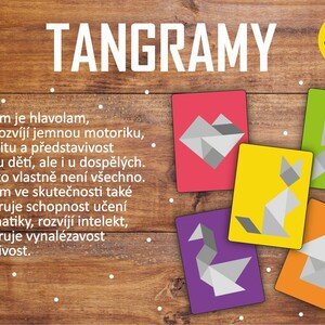 Tangramy barva + černobílé (20 a 20 předloh)