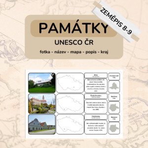Památky UNESCO ČR (vícesložkové karty)