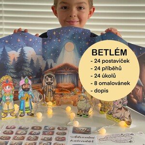 Betlém do adventního kalendáře 24 příběhů + 24 úkolů + 24 postaviček