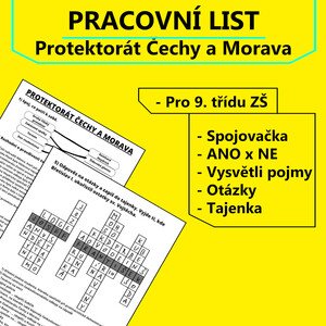 Pracovní list - Protektorát Čechy a Morava