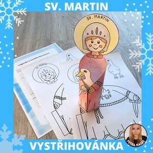 SV. MARTIN - Legenda a vystřihovánka