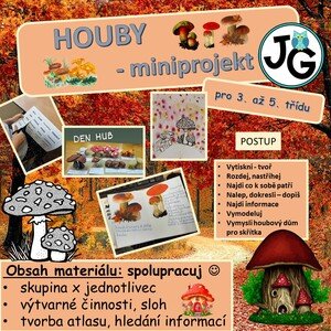Houby - miniprojekt pro 3. - 5. třídu