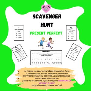 Scavenger hunt - present perfect - pohybová hra