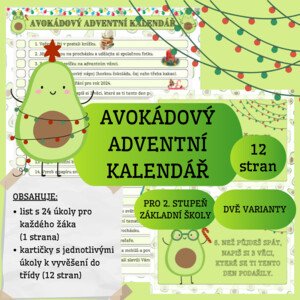 Avokádový adventní kalendář