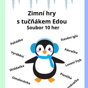 Zimní hry s tučňákem Edou