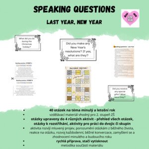 Speaking questions - Last year, New year