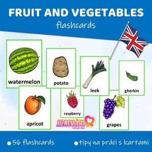 Fruit and vegetables flashcards