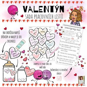 Valentýn - sada pracovních listů