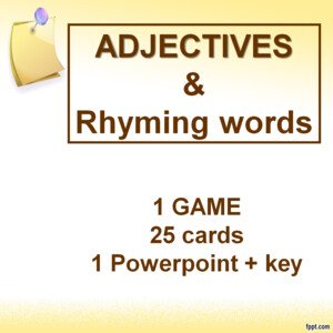 Rhyming words & adjectives