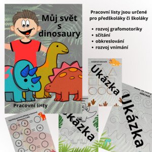 Pracovní listy s dinosaury