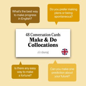Conversation Cards: Collocations with Make & Do