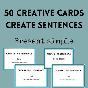 Present simple Karty Create the sentence SET 1