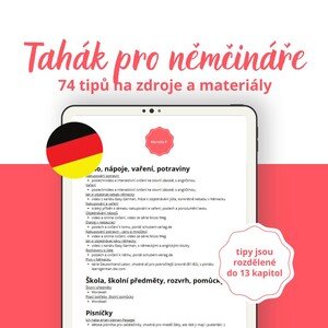Tahák pro němčináře: 74 tipů na materiály, videa a pracovní listy do němčiny