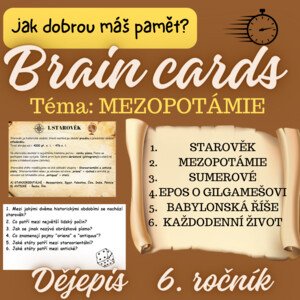 BRAIN CARDS - Mezopotámie
