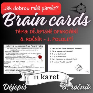 BRAIN CARDS - DĚJEPISNÉ OPAKOVÁNÍ